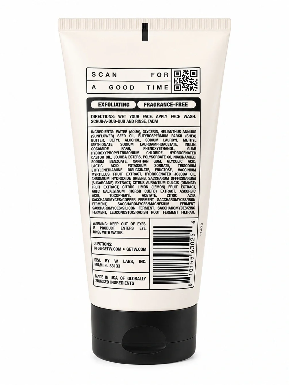 Vitamin-Infused Face Wash for Kids - White - Helps Fight Acne